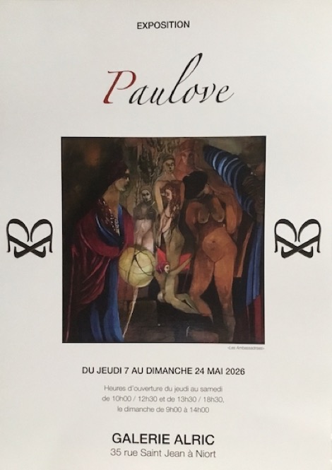 Paulove à la Galerie Alric à Niort.